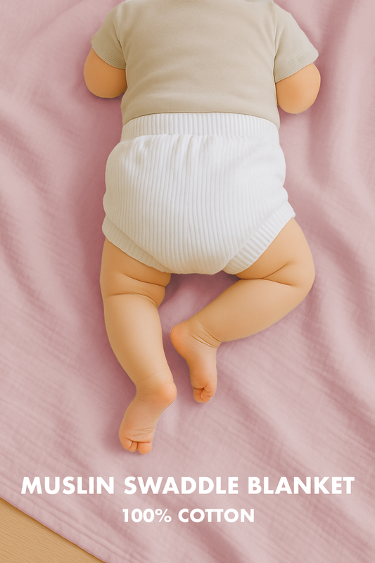 how to swaddle with muslin blanket