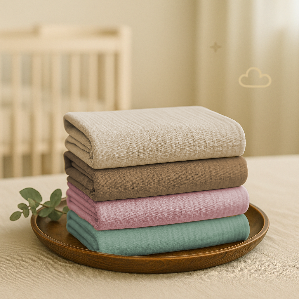 swaddle with a muslin