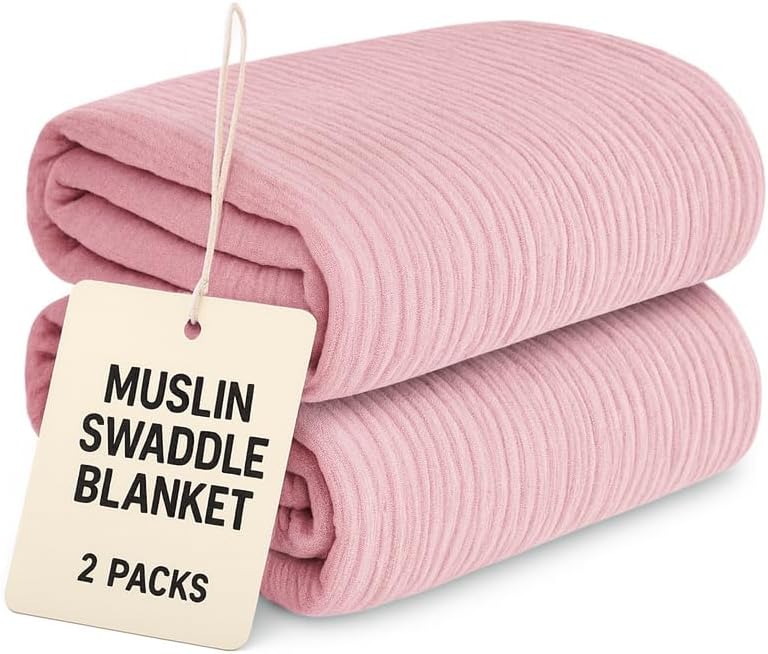 Comforista Muslin Swaddle Blankets Set of 2