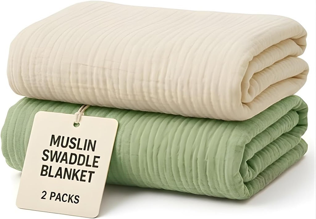 Comforista Muslin Swaddle Blankets Set of 2