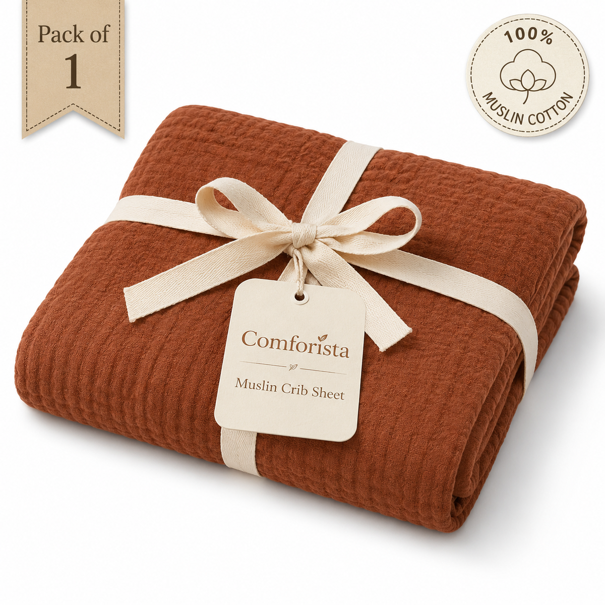 Comforista Muslin Crib Sheet 1 Pack