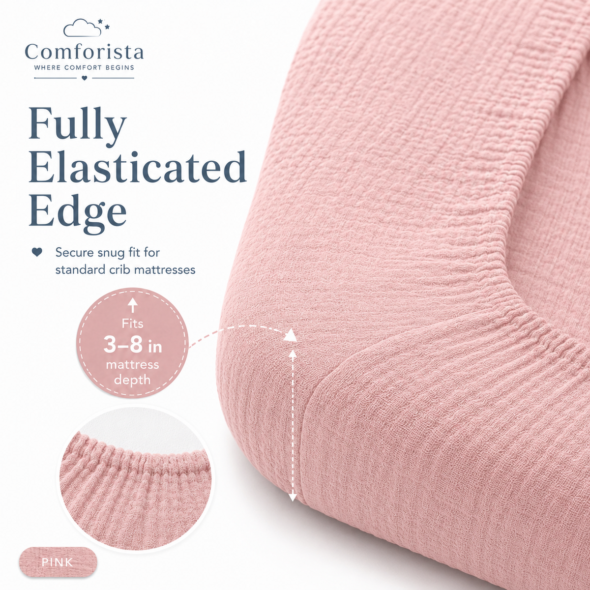 Comforista Muslin Crib Sheet 1 Pack