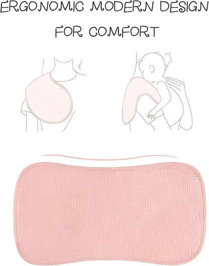 Muslin Burp Cloths 6 Pack, Large Size 20"x10" Muslin Washcloths, 6 Layer Super Absorbent, Soft & Gentle Baby, Burp Cloths Baby Boy & Girl, Machine Washable, Baby Essentials for kids