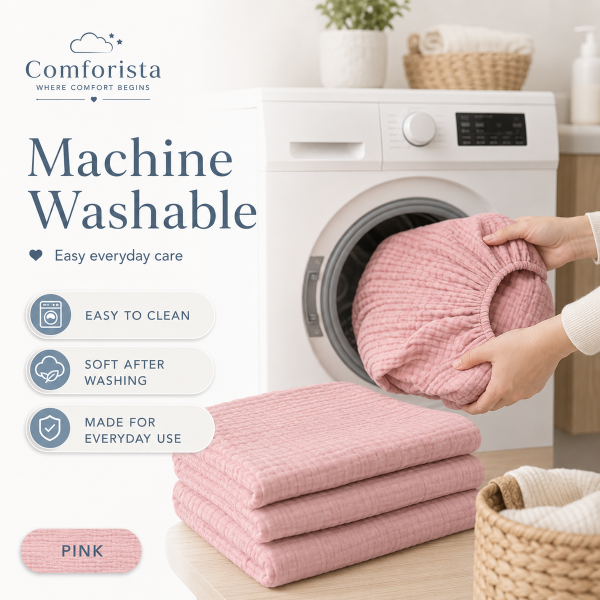 Comforista Muslin Crib Sheet 1 Pack