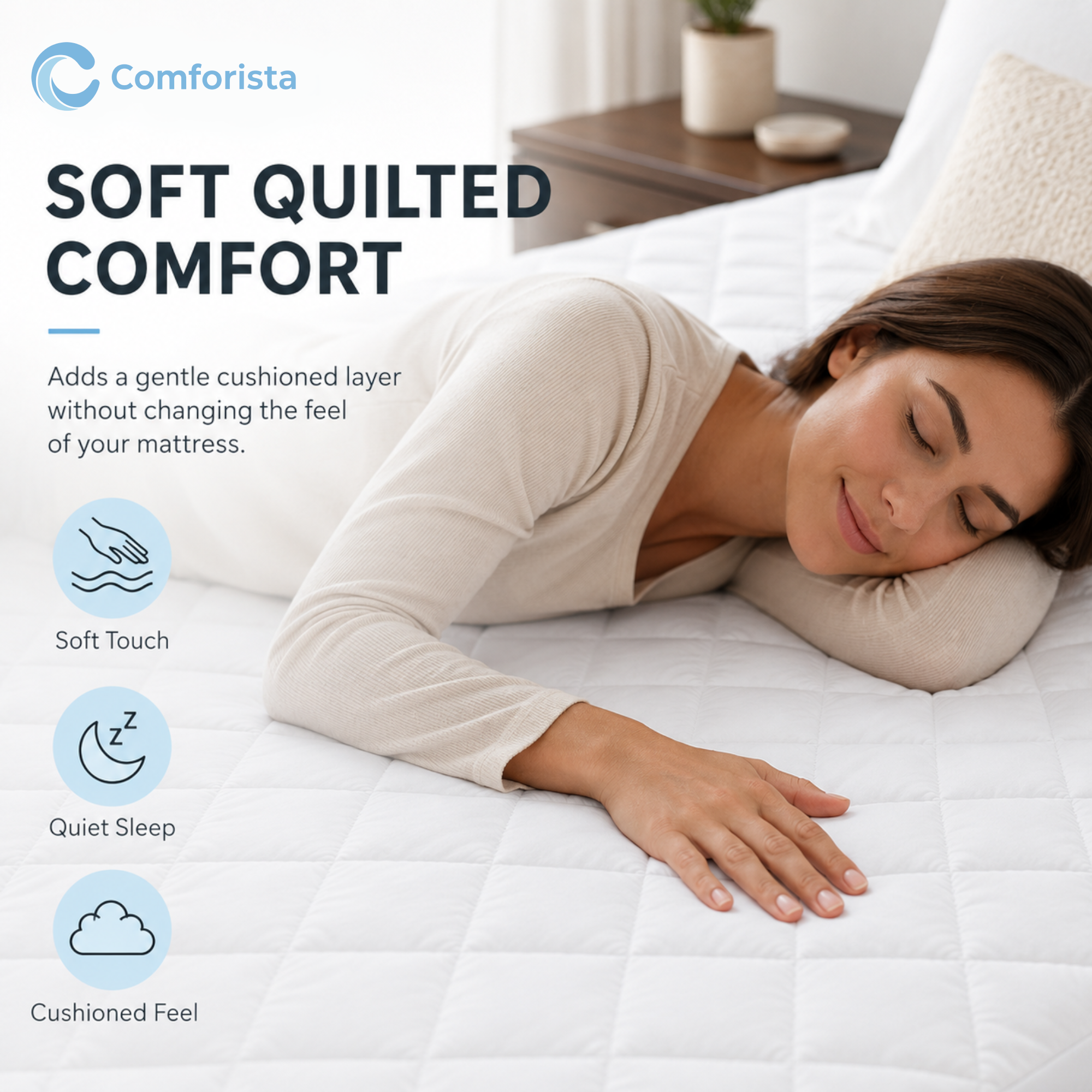 Comforista Waterproof Quilted Mattress Protector