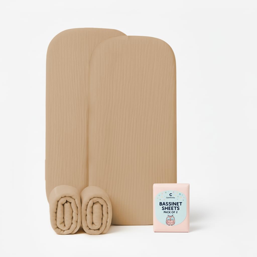 Comforista Muslin Bassinet Sheets Set of 2
