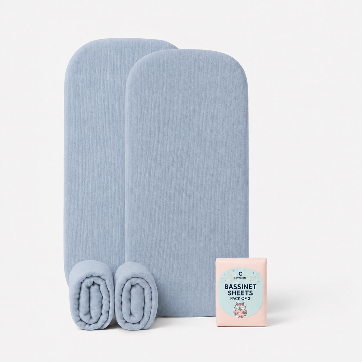 Comforista Muslin Bassinet Sheets Set of 2