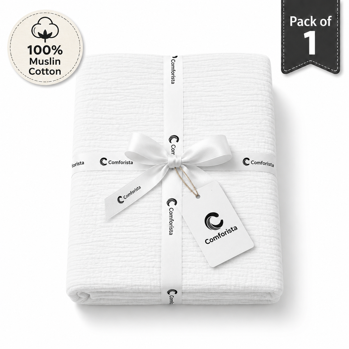 Comforista Muslin Crib Sheet 1 Pack