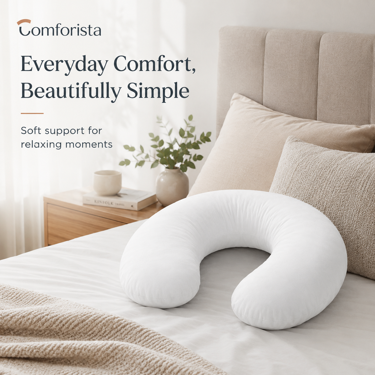 Comforista C-Shape Pregnancy & Nursing Pillow