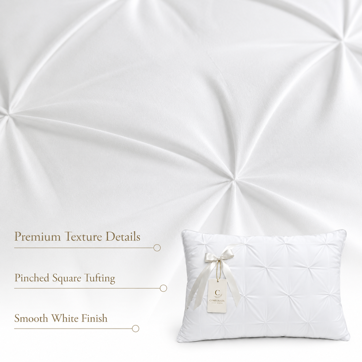 Comforista Decorative Pintuck Pillow