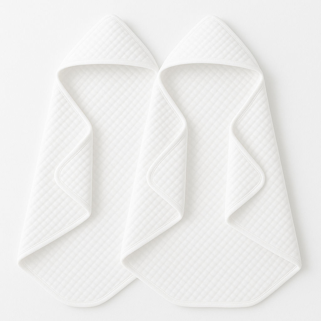Comforista Muslin Hooded Baby Towels Set of 2