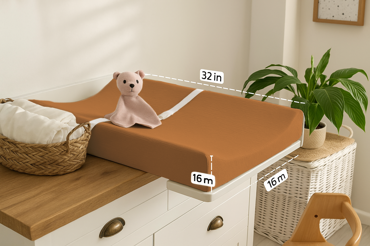 Comforista Muslin Changing Pad Cover
