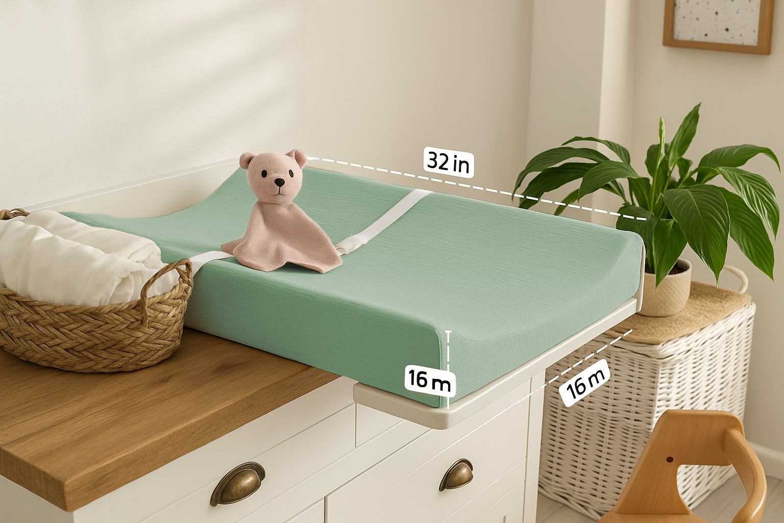 Comforista Muslin Changing Pad Cover
