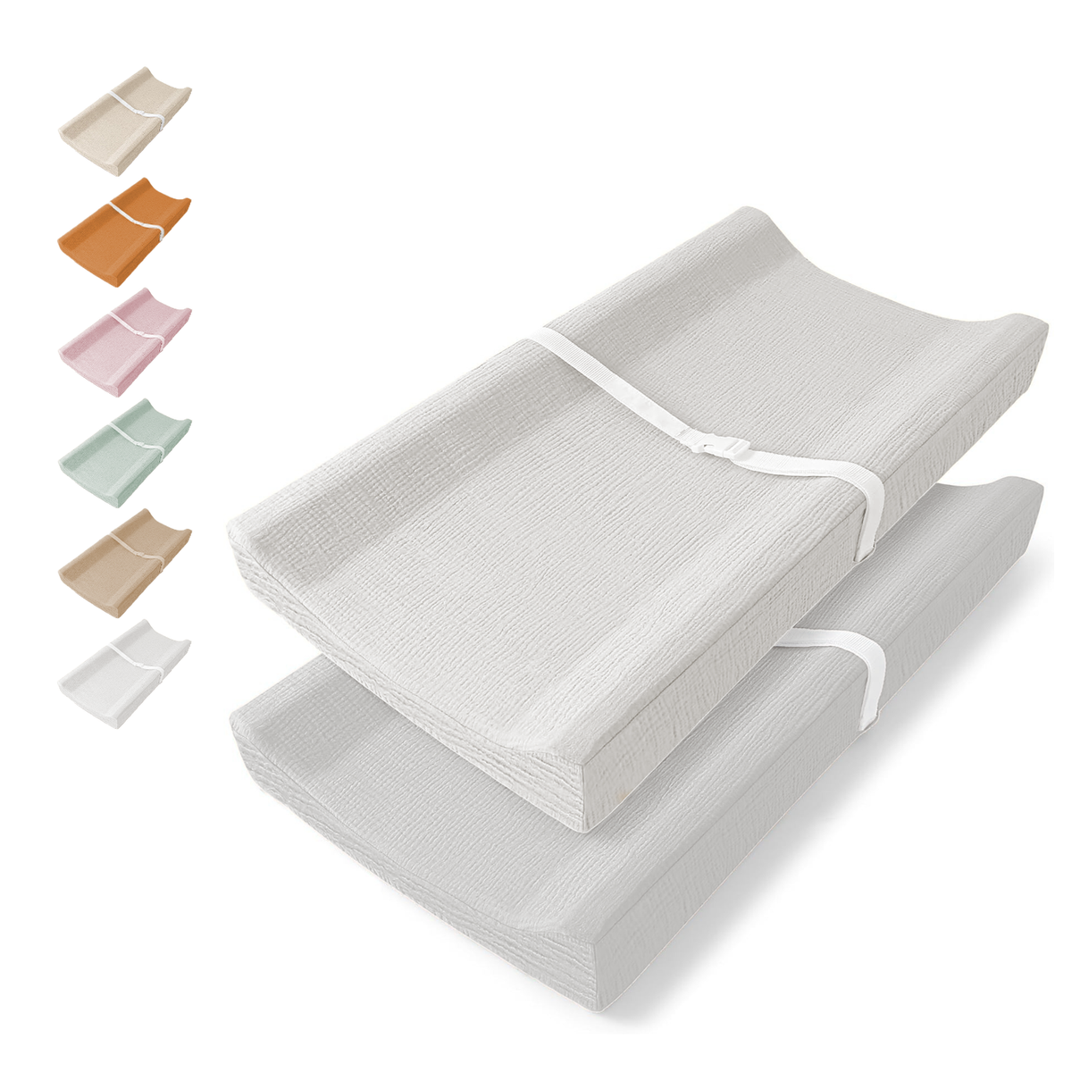 Comforista Muslin Changing Pad Covers Set of 2