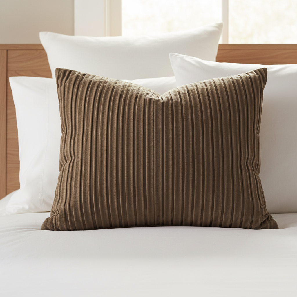 Comforista Decorative Pintuck Pillow Warm Taupe Large